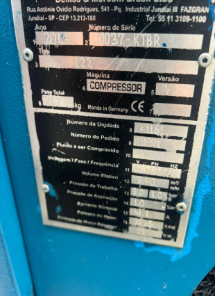 Compressor - Bellis & Morcom Brasil LTDA - L22