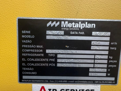 Compressor - metalplan - MDR - 800 Plus
