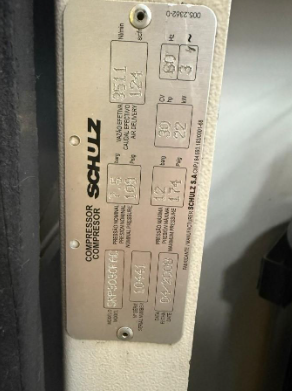 Compressor - schulz Modelo: 3030