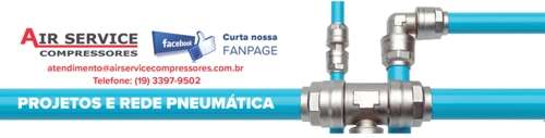 Rede de ar comprimido em alumínio